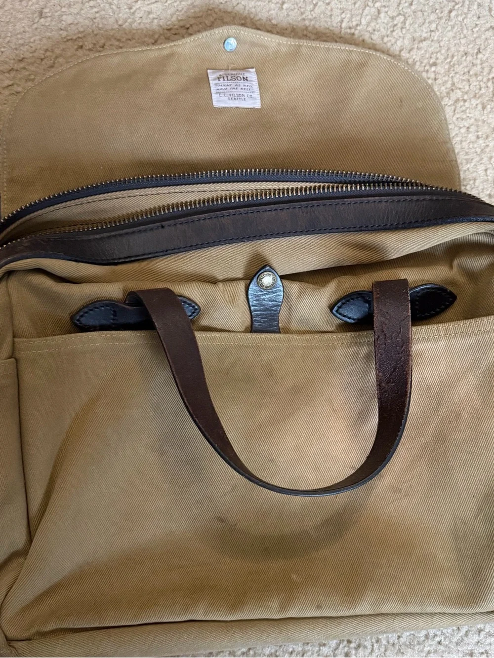 Filson Rugged Twill Computer Bag Briefcase